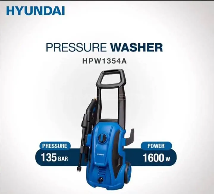 hyundia high pursuere car washer 1600 watts and 135 bar Image-1