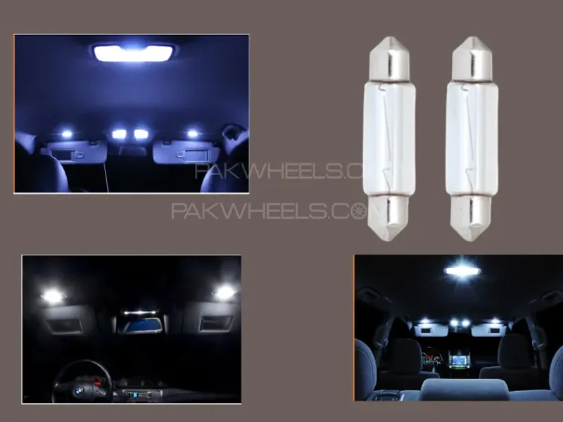 2 Pc Festoon Bulbs For Car Interior Car Dom Light Cabin Light  Image-1