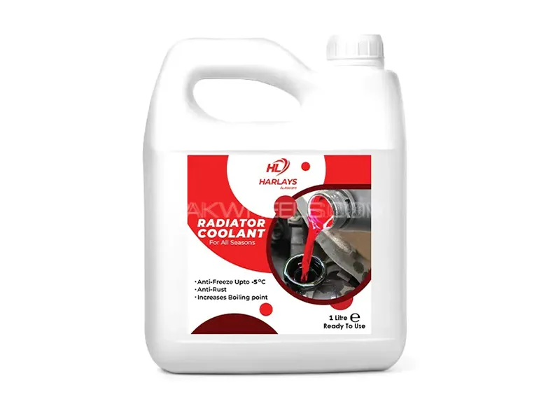 Harlays Anti-Freeze + Anti-Boil Car Radiator Coolant | Anti-Rust | Red | 1L Image-1