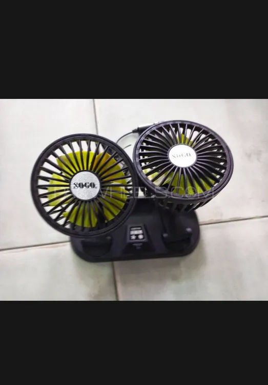 Sogo Dual Flexible Fan 12V 02 speeds 360 degree rotation Image-1