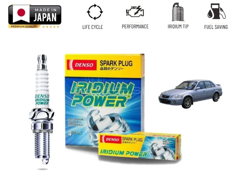 Honda City 1997-2003 Denso Iridium Spark Plug - 4 Pieces Made in Japan