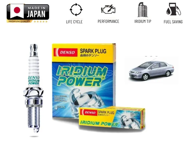 Honda City 2006-2009 Denso Iridium Spark Plug - 4 Pieces Made in Japan ( For City VTEC Steermatic  )