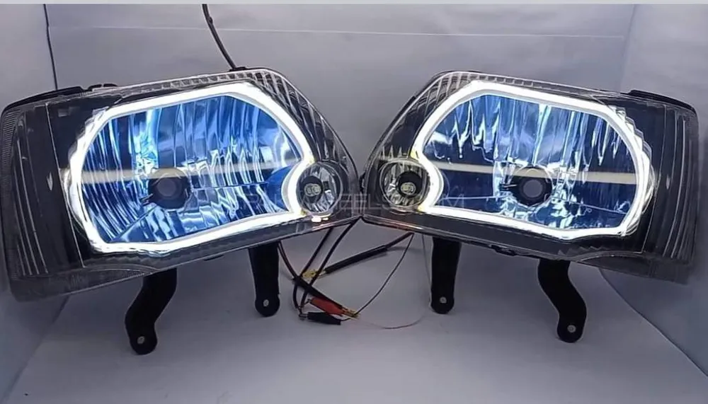 Mehran Headlights [ Modified with DRLs ] Image-1