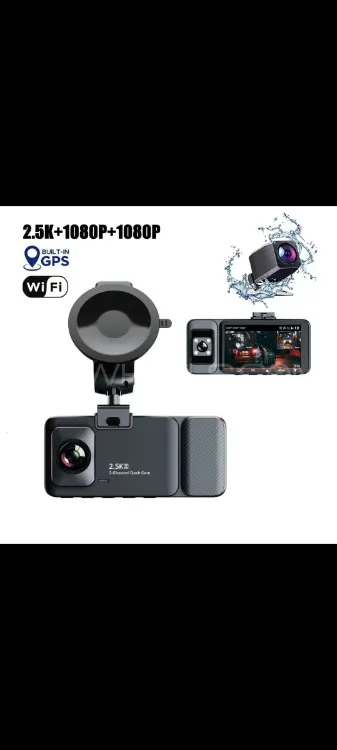 3 Channel K02 Dash Cam 2.5k 1080p With Builtin Gps Wifi  Image-1