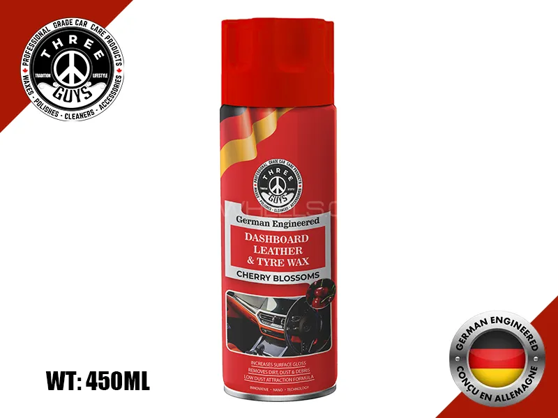 Three Guys Dashboard Leather & Tyre Wax Cherry Blossoms - 450ml Image-1