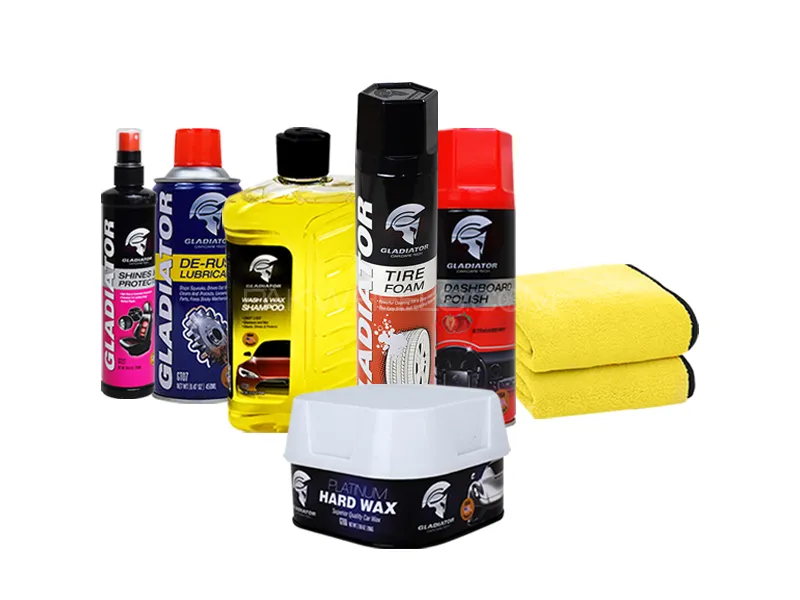 Gladiator Car Care Kit - Pack Of 8 Image-1