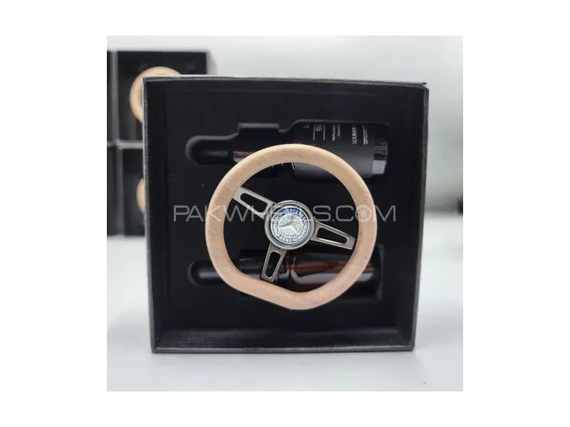 Mercedes Mini Steering Wheel Car perfume Long lasting Fragrance For AC Grill D-Shape Air Conditioner Image-1
