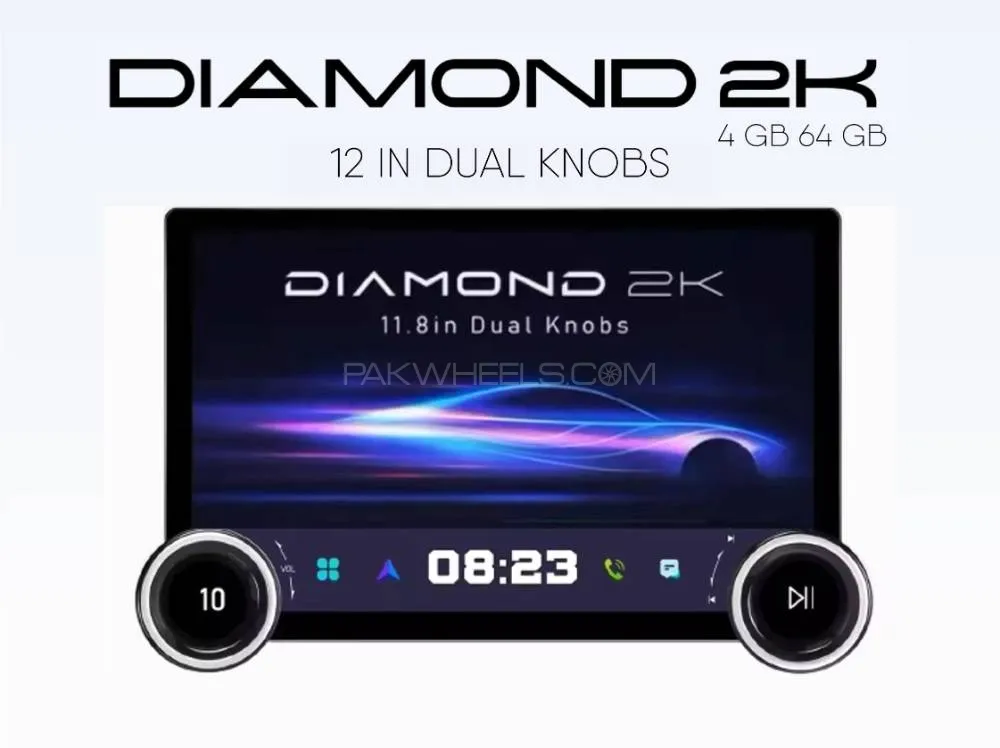 Diamond 2K Car Android Music System (11.8 Inches) Image-1