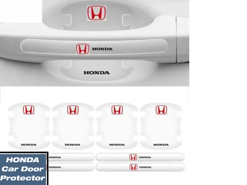 8Pcs Car Door Handle Protective Stickers Accessories For HONDA Motors