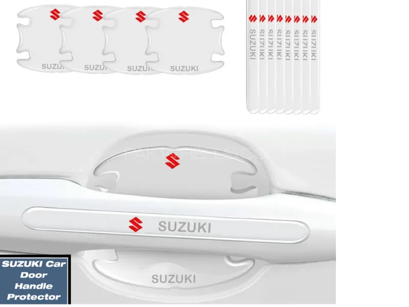 8Pcs Car Door Handle Protective Stickers Accessories For SUZUKI Motors