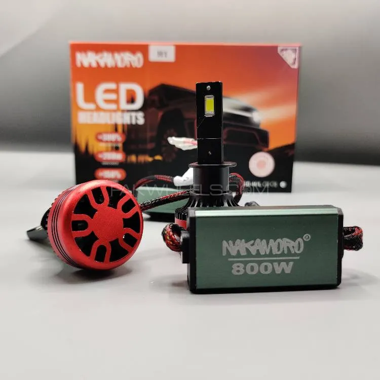 NAKAMORO LED Headlight Bulb Original H1 65 Watts 2 Pcs Set Image-1