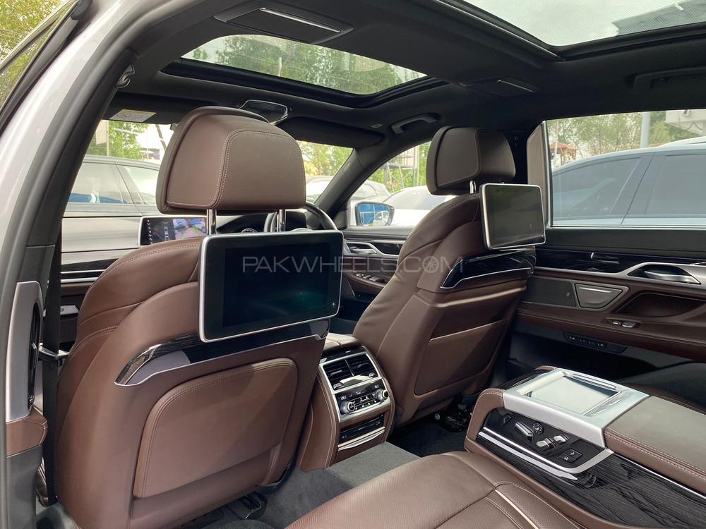 Make: BMW 740 Le 
Active Hybrid, long wheel base
M Sports package 
Manufacturing year: 2018
Mileage: 25,000 km
Registered: 2022
Mocha interior

Noticeable options:
*Panoramic glass sunroof with Sky lounge 
*Rear seating pack executive lounge
*BMW laser lights
*Harman/kardon sound system
*Privacy glass
*BMW live cockpit professional 
*Soft close doors
*Wireless charger 
*Paddle shifters
*Rear entertainment
*Ambient lights
*Ventilated seats
*Electric memory seats
*Airmatic suspension
*Rear tablet
*20" alloy wheels
*Gesture control

Calling and Visiting Hours

Monday to Saturday

11:00 AM to 7:00 PM