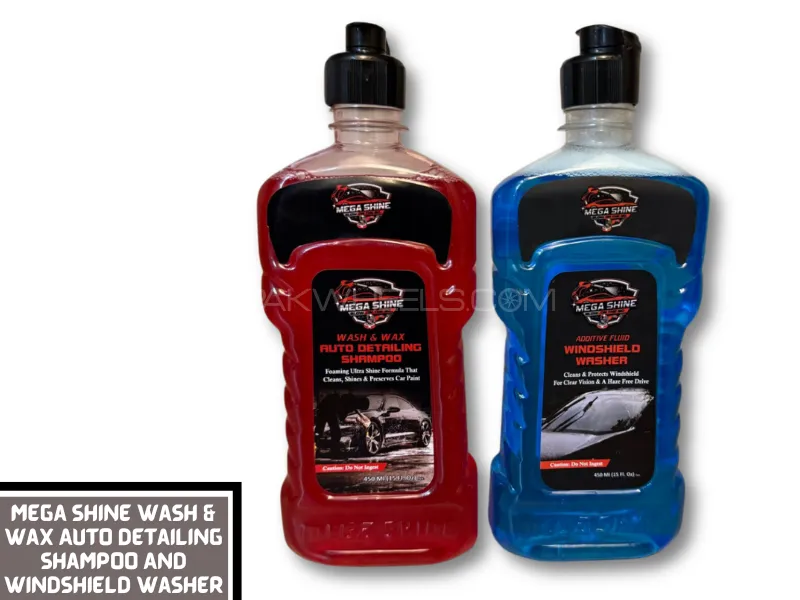 Buy Pack of 2-Mega Shine Wash & Wax Auto Detailing Shampoo And ...