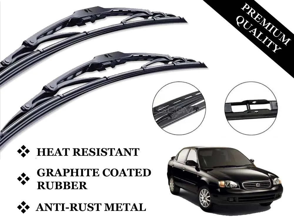Suzuki Baleno  Wiper Blades | Metal Type | Premium Quality | Anti-Rust | Graphite Coated Image-1