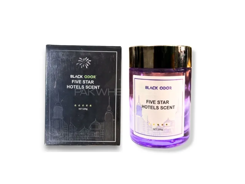 Black Odor Five Star Hotel Scent Perfume Gel 200G | Wish | Air Freshener Gel Image-1