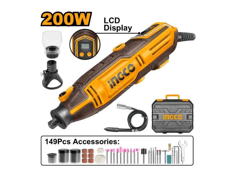 Ingco Mini Grinder 200W MG2008 Image-1