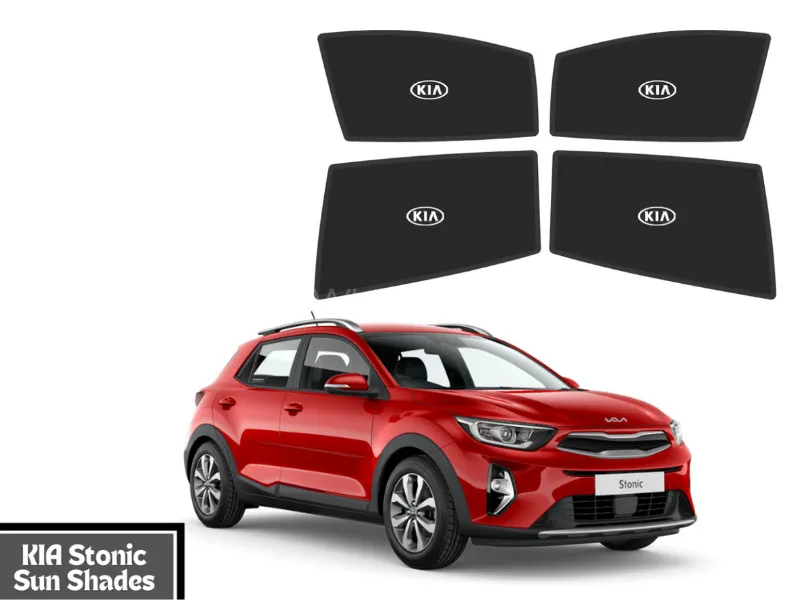 High Quality KIA Stonic Car Window shades | Sun shades fabric | Car black sun shades window Image-1