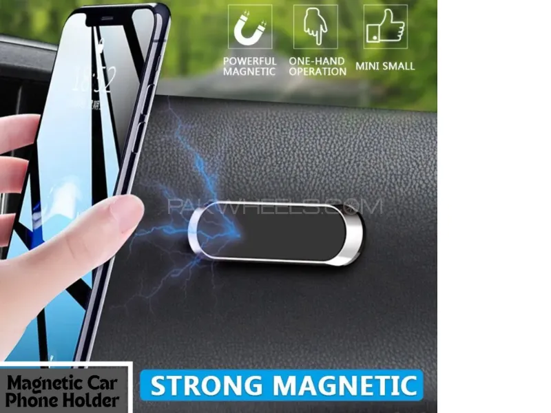 Premium Quality Magnetic Car Phone Holder Magnet Smartphone Mobile Stand Cell | Magnetic Car Phone Image-1