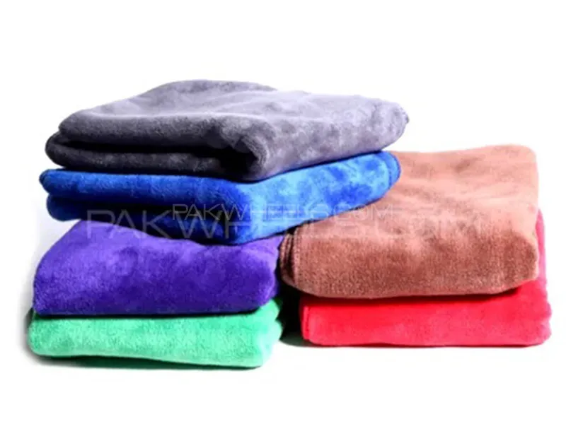 Super Soft Microfiber Cloth | Pack of 5 | 40x60 Large Size | 300gsm | Cleaning And Polishing Image-1