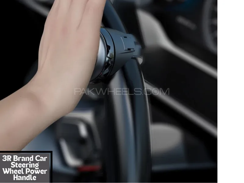 Universal 360 Degree Turning Steering Wheel Booster | Spinner Knob Car Rotation Metal Bearing Image-1