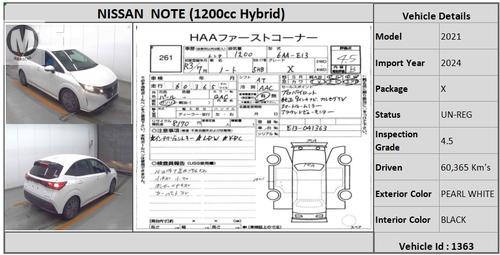 Used Nissan Note 2021