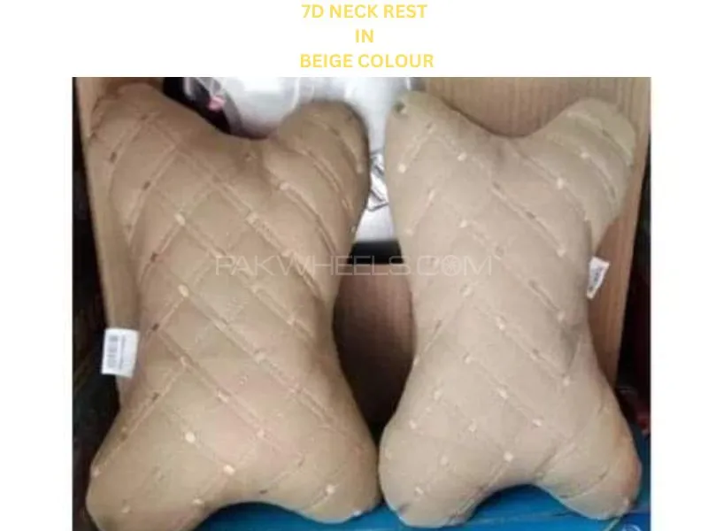 Premium High Quality 7D Neck Rest In Beige Colour Premium High Quality 7D Neck Rest In Beige Colour Image-2