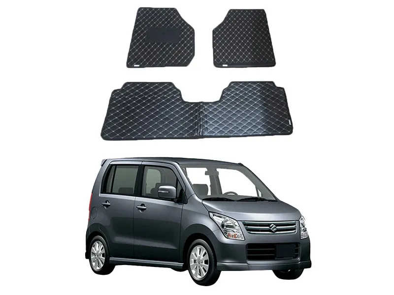 Suzuki Wagon-R 7D Floor Mat ( Flat Style ) - Model 2008- 2012 | Fully Customized 7D Floor Mat Image-1