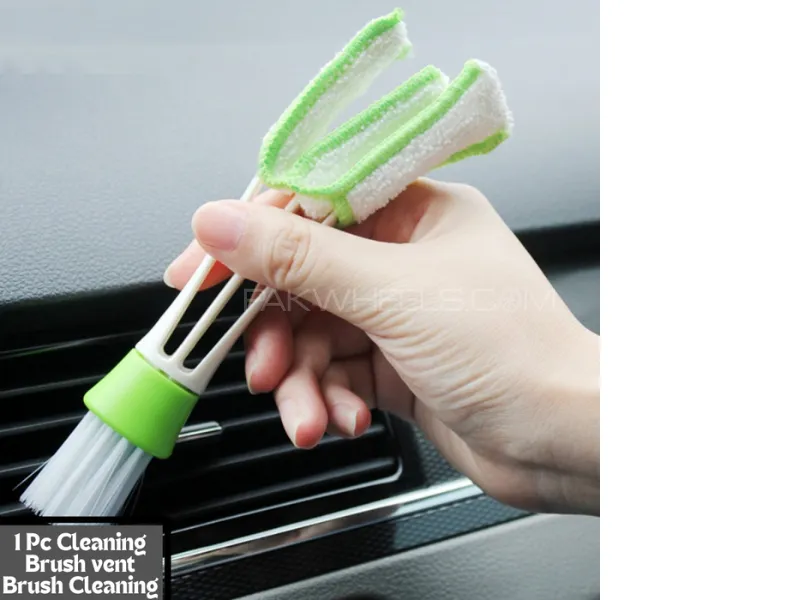 2 In1 Air Conditioning Vent Brush Car Cleaning Brush | Cleaning Air Outlet Wash Brushes Universal Image-1