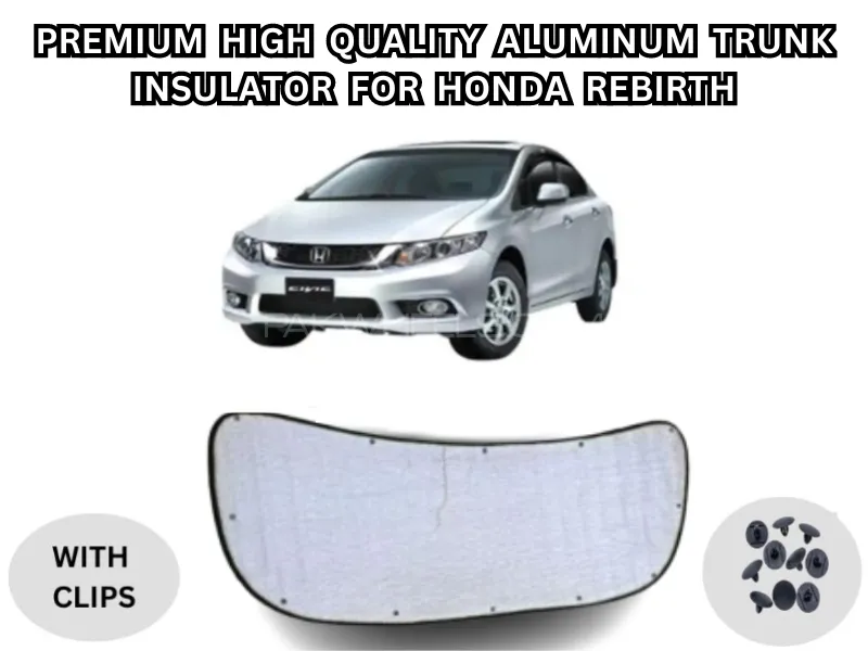 Premium High-Quality Aluminum Trunk Insulator for Honda Rebirth with Clips Image-1