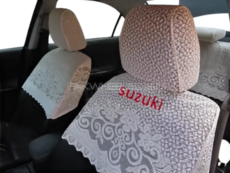  Premium High-Quality Net Fabric Half Seat Cover for All Types of Suzuki Car Full Set: Image-1