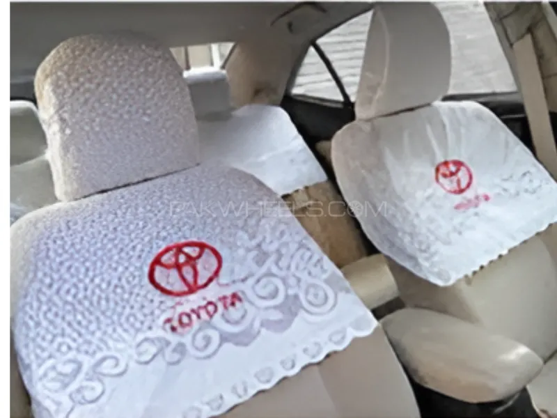  Premium High-Quality Net Fabric Half Seat Cover for All Types of Toyota Cars Full Set Image-1