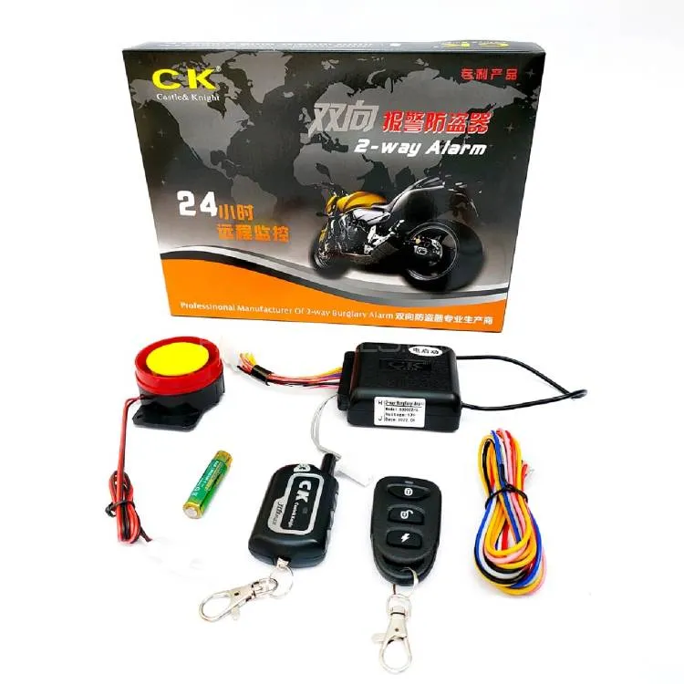 CK- Motorcycle 2-Way Burglary Security Alarm System Image-1