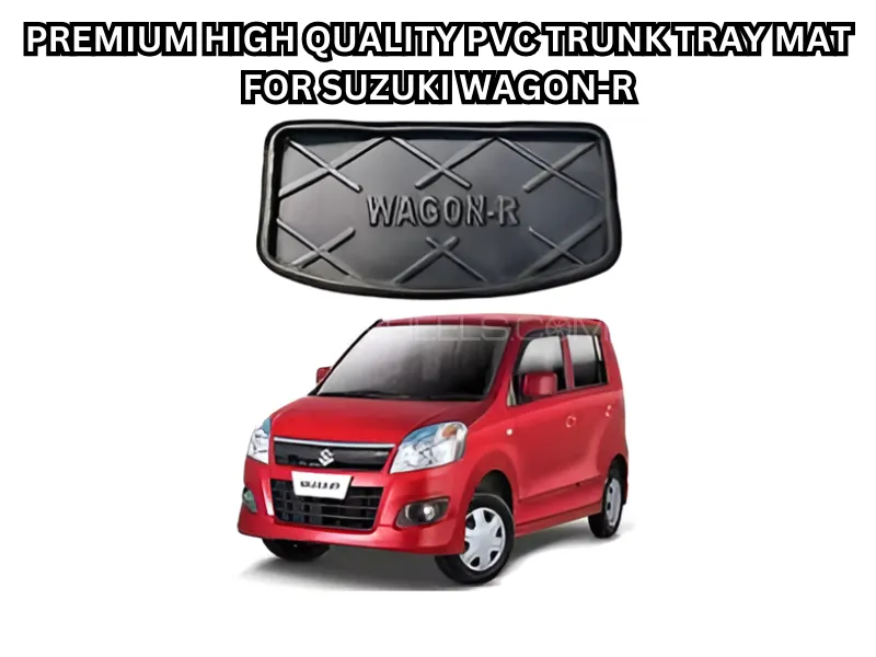 Premium High-Quality PVC Trunk Tray Mat for Suzuki Wagon-R Image-1