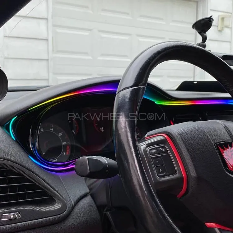 Car Dashboard Interior Light Dynamic Colour EL Wire With Mobile Operated And Remote Control Image-1