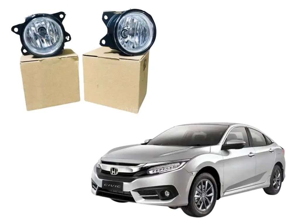 Honda Civic 2016-2022 Fog Light Lamp Set Image-1