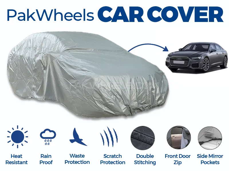 PakWheels Top Cover For Audi A6 Double Stitched PVC Cotton