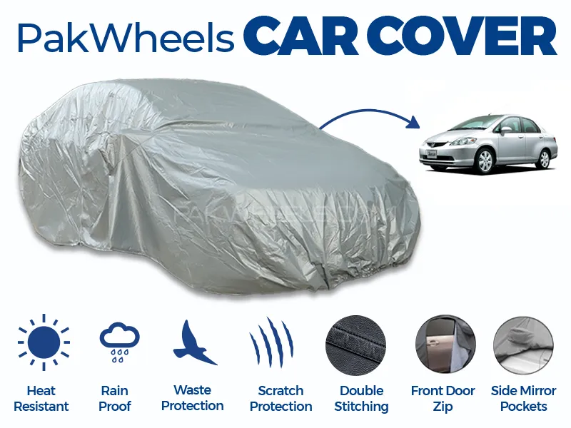PakWheels Top Cover For Honda City 2006-2009 Double Stitched PVC Cotton Image-1