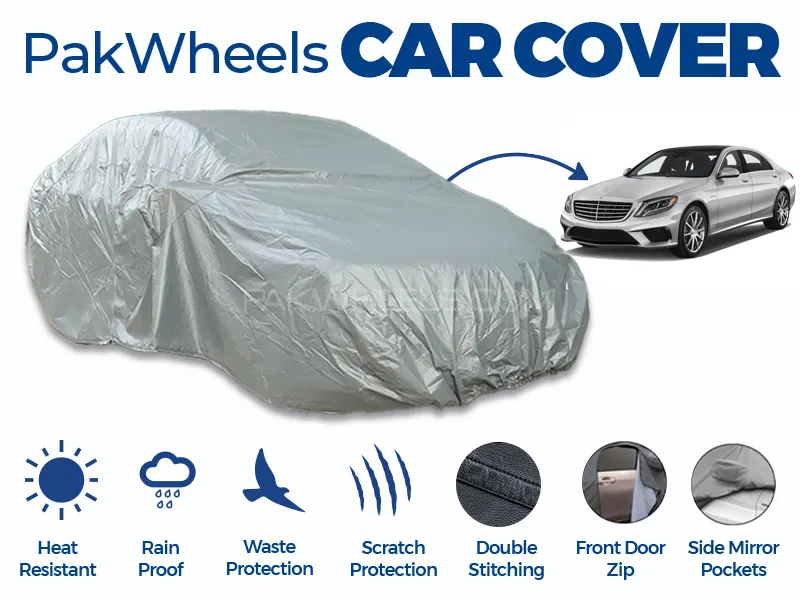 PakWheels Top Cover For Mercedes S Double Stitched PVC Cotton Image-1