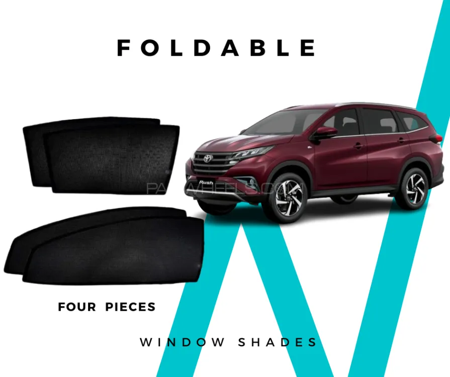 Toyota Rush 2018-2024 Sun Shades | Window Shades | 4 pc | Black