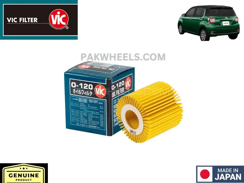 Toyota Passo Moda 2017-2024 VIC Oil Filter - Made in Japan Image-1