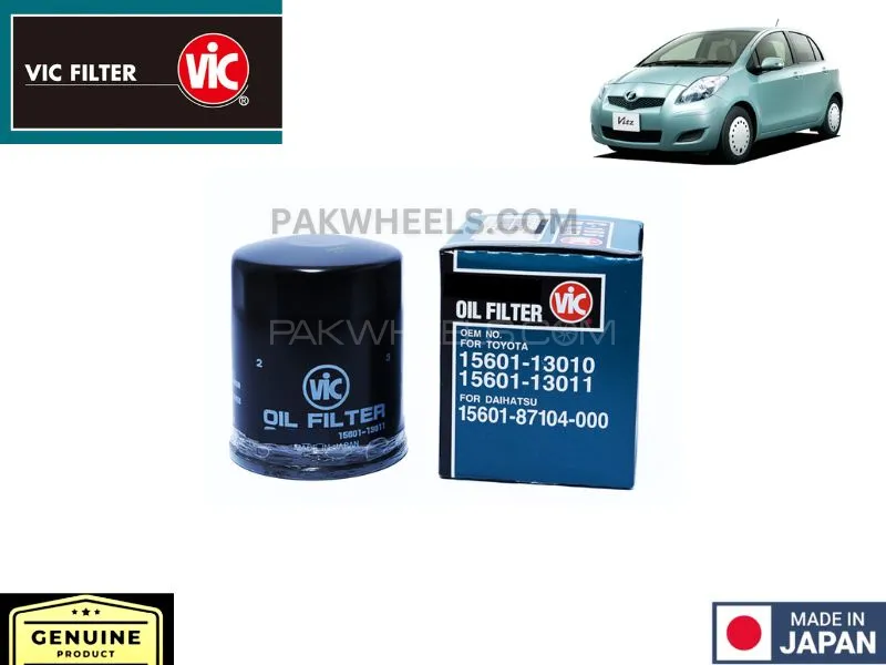 Toyota Vitz 2005-2010 VIC Oil Filter - Made in Japan Image-1