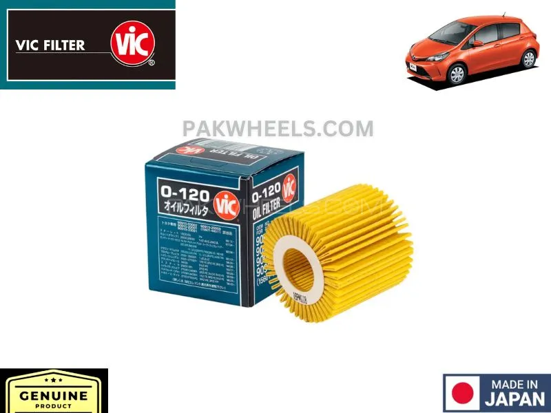 Toyota Vitz 2014-2017 VIC Oil Filter - Made in Japan Image-1