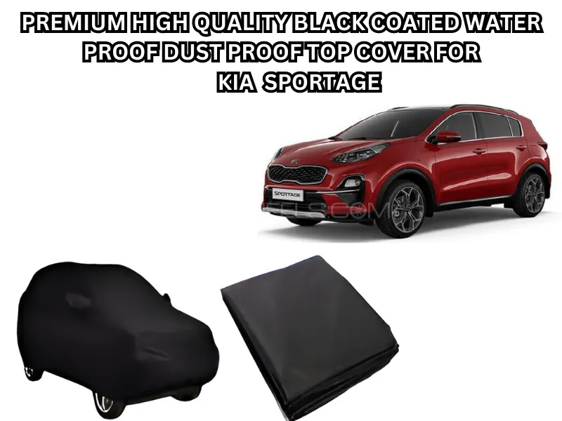 Premium High-Quality Black Coated Waterproof, Dustproof, Top Cover for Kia Sportage Image-1