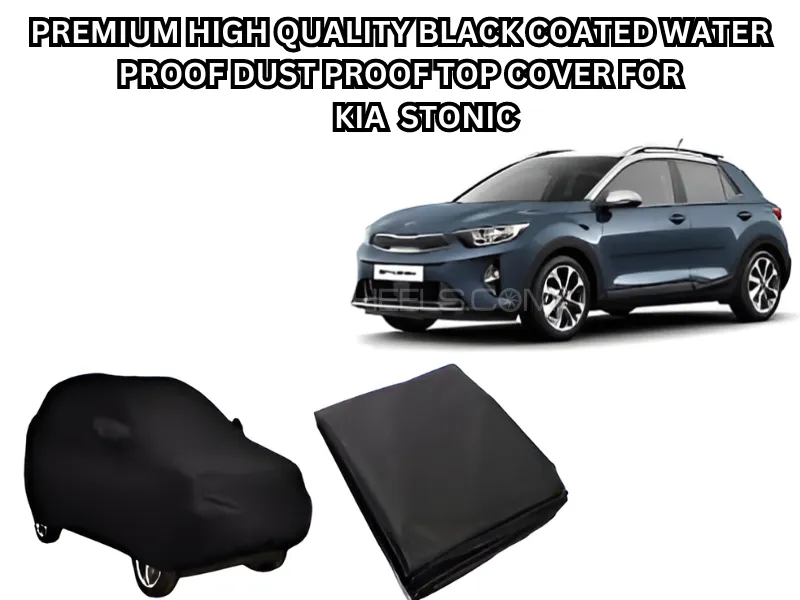Premium High-Quality Black Coated Waterproof, Dustproof, Top Cover for Kia Stonic Image-1