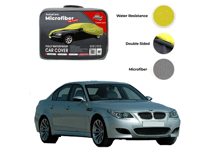 BMW 5 Series Microfiber Car Top Cover - Model 2003-2010 Image-1