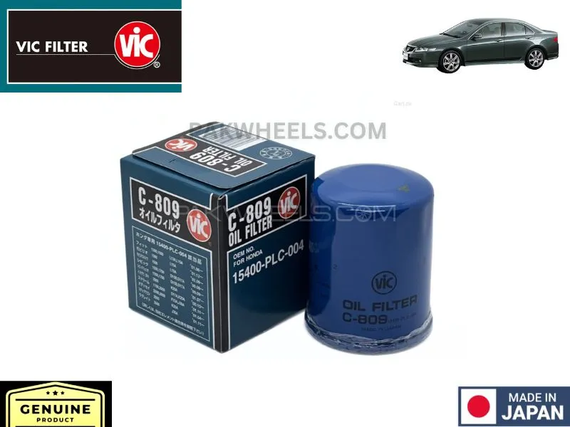 Honda Accord CL7 2002-2006 VIC Oil Filter - Made in Japan Image-1