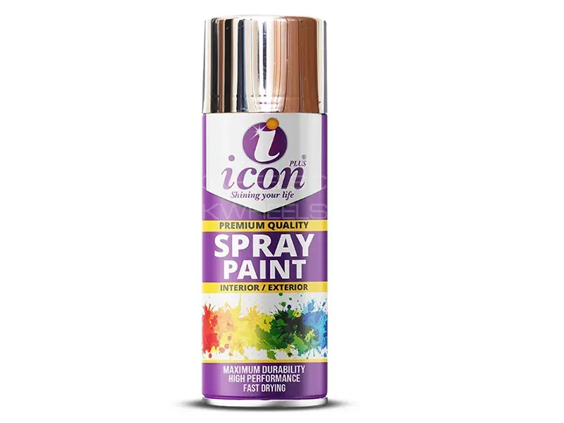Icon Plus Spray Paint 300ml - Bright Chrome Image-1