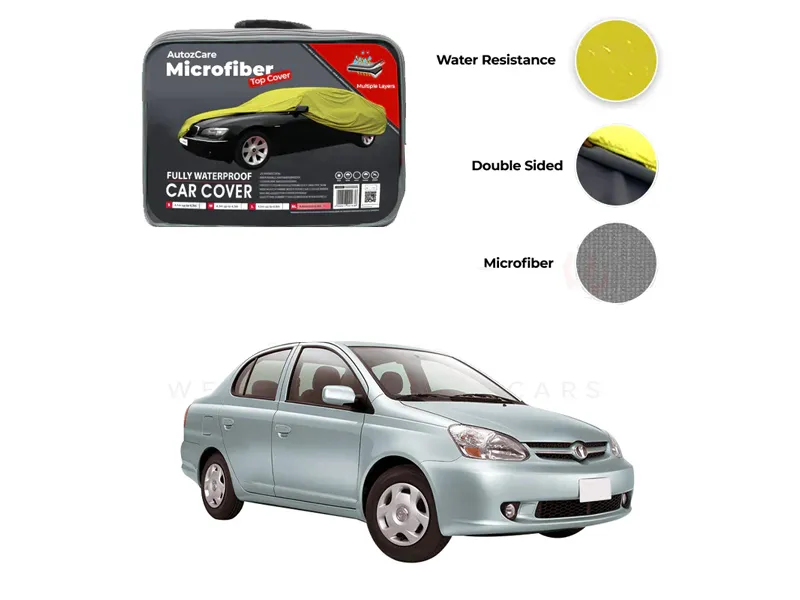 Toyota Platz Microfiber Car Top Cover - Model 1999-2005 Image-1
