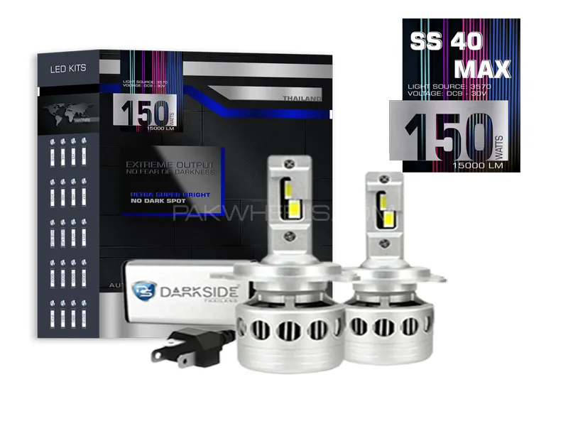 Dark Side SS40 Max  LED Headlights Bulb For Toyota Corolla 1988-2001 - H4 Image-1