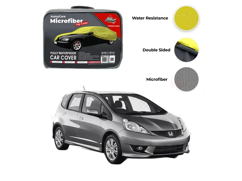 Honda Fit Hybrid Microfiber Car Top Cover - Model 2010-2013 Image-1